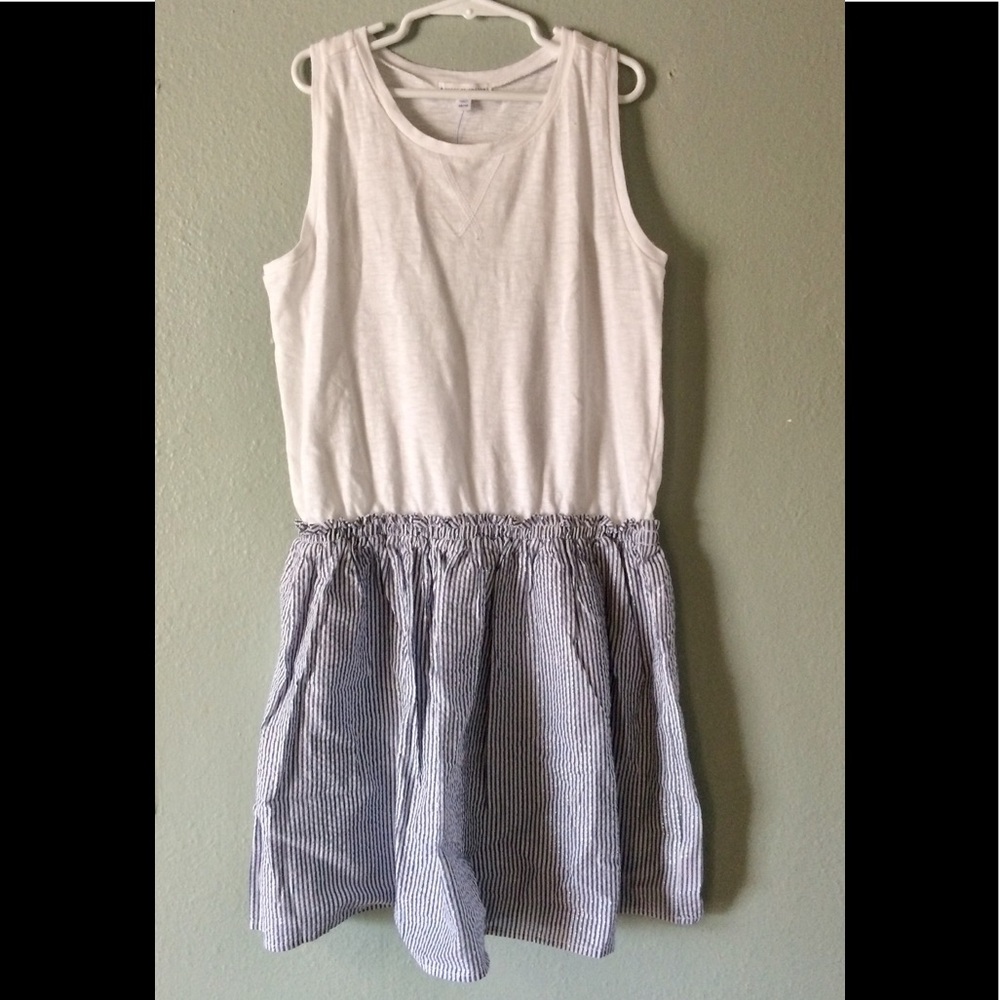 Rockets of Awesome Girls Seersucker Dress Sz 10/12